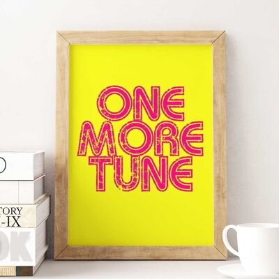One More Tune - Kunstdruck auf der Wand