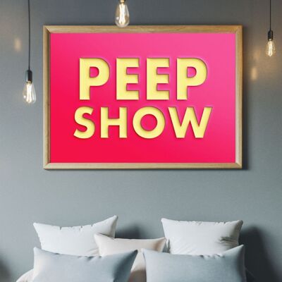 Peepshow-Palabras recortadas con clase