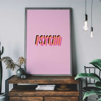 Psycho - Impresión de arte de pared