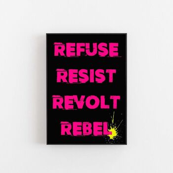 Revolt Rebel - Impression d'art mural 2