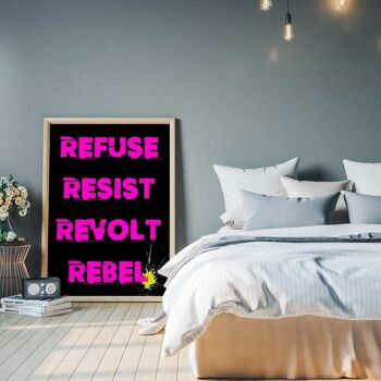 Revolt Rebel - Impression d'art mural 3