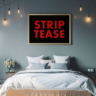 Striptease-Classy ausgeschnittene Wörter