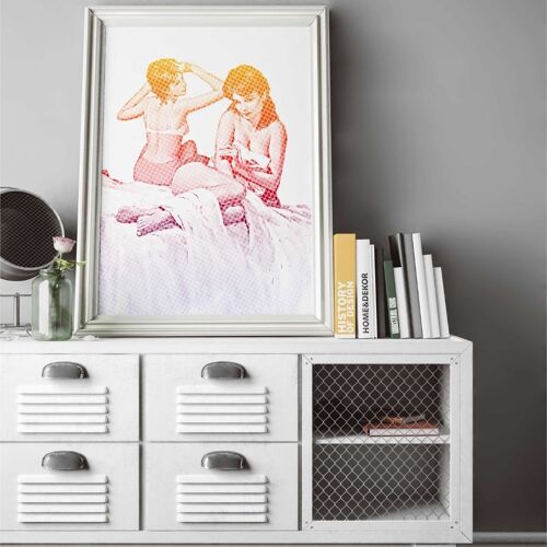 Sun Bed Girls - Wall Art Print