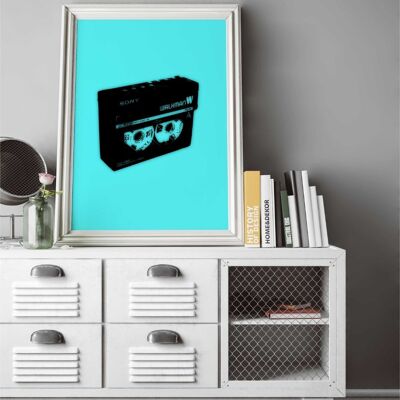 Walkman-Wall Art Print