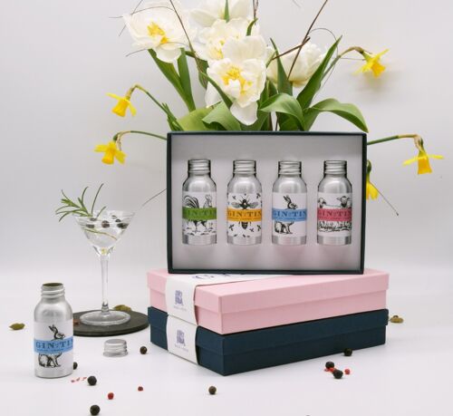 Animal Gin In A Tin Gift Set - Blue Box (Case Of 12)