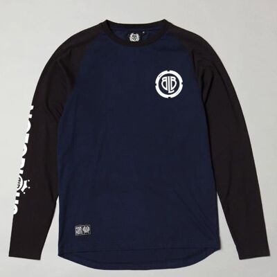 BLB RAGLAN LOCK Long Sleeve Navy/Blck – For Him