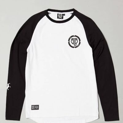 BLB RAGLAN LOCK Manga Larga Azul Marino/Blanco – Para Él