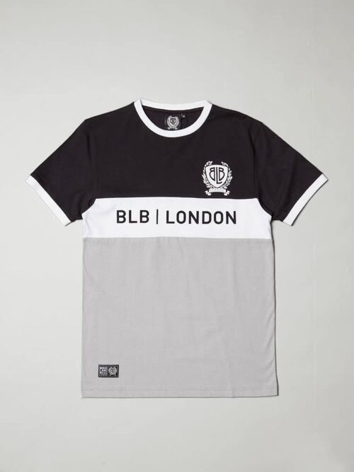 BLB CUT & SEW T-Shirt Blck/Wht/Grey – For Him