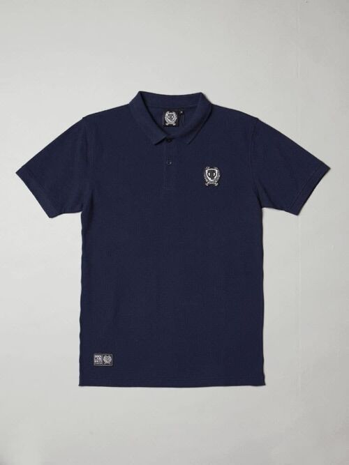 BLB SMALL BADGE Polo Shirt Navy – For Him