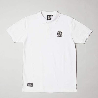 BLB SMALL BADGE Poloshirt Weiß – Für Ihn