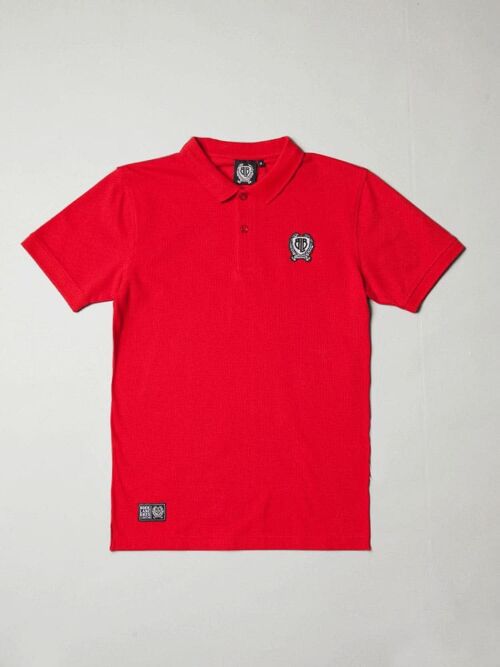 BLB SMALL BADGE Polo Shirt Red – For Him