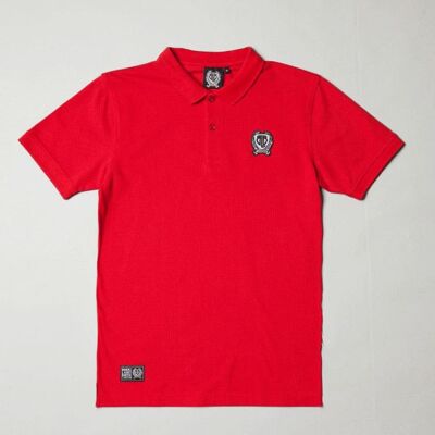 BLB SMALL BADGE Polo Shirt Red – For Him