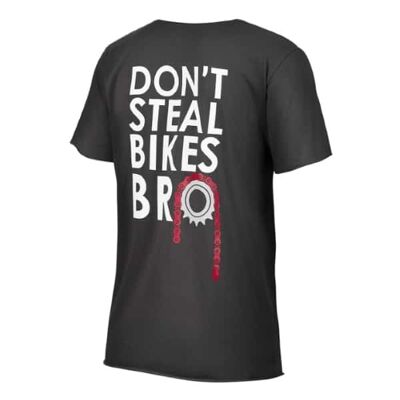 DON'T STEAL Cycling T-Shirt Noir - Pour lui