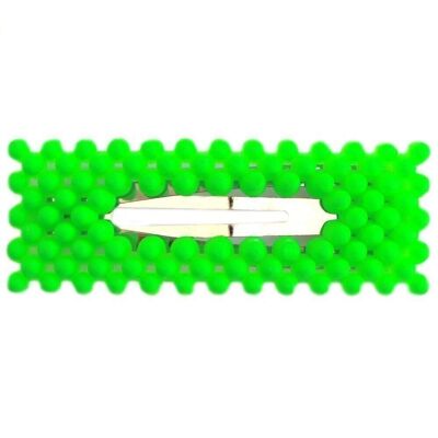 Haarclip bubbles neon green