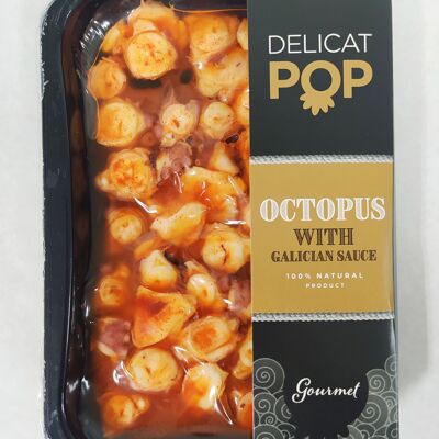 Rodaja de pulpo aliñada con salsa gallega (refrigerado)