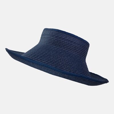 Visera plegable con lazo - Azul marino