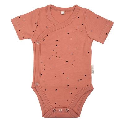 Onesie Manches Courtes Pois - Canyon Clay
