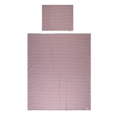 Couette SIMPLE + Oreiller Léopard - Rose Dimensions : 140 x 200 CM