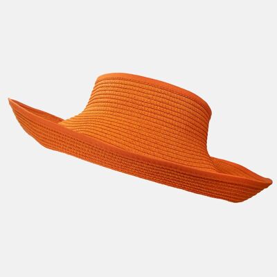 Packable Visor with Bow - Orange