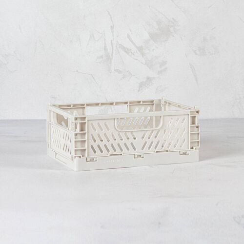 Clay Tiny Folding Storage Crate