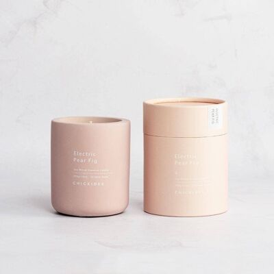 Electric Pear Fig Concrete Candle