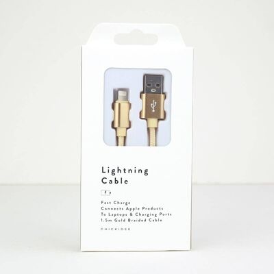 Gold Lightning Cable