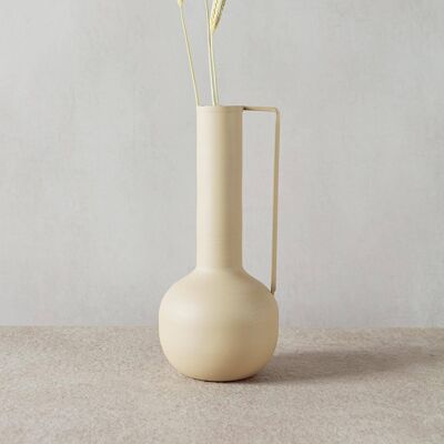 Mona Sand Metal Vase