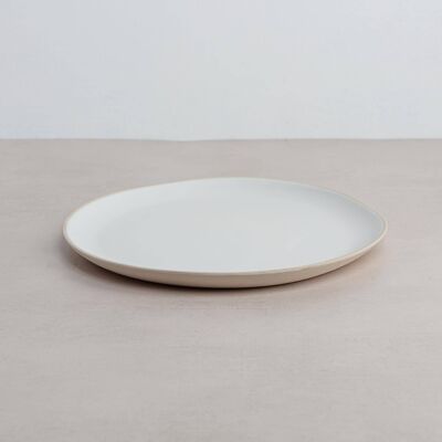 Organics Dinner Plate - White