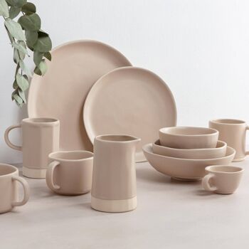 Mug blanc plat Organics - Desert Blush 3