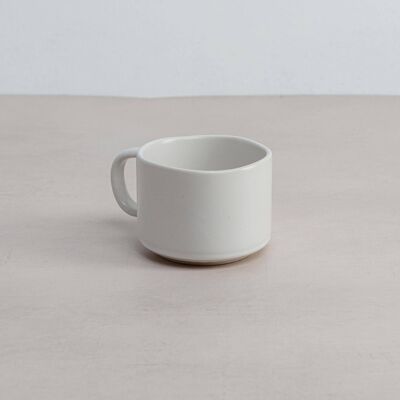 Organics Flat White Mug - White