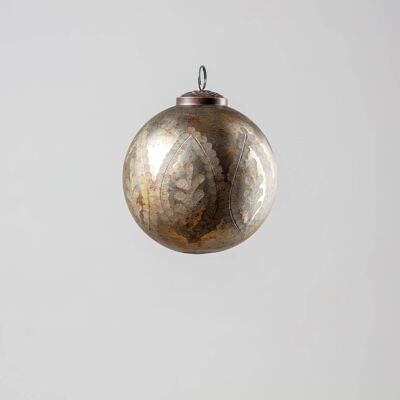 Pewter Baroque Bauble