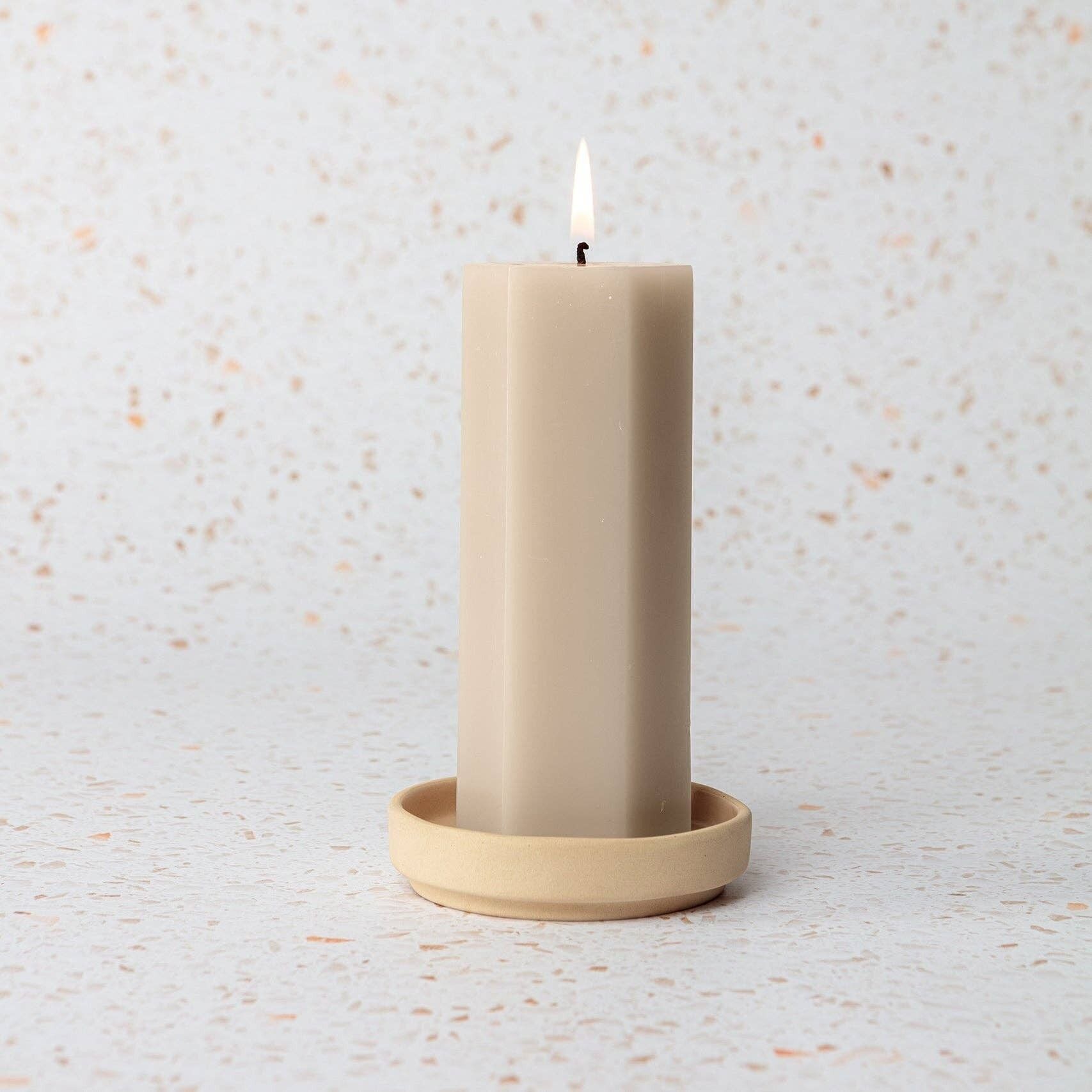 Vesta Pillar Candle Blush