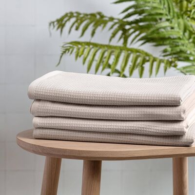 Washed Stone Waffle Bath Towel