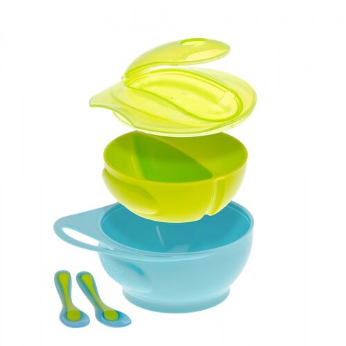 Brother Max - Easy Hold Bowl & Spoon Set with Lid & Divider