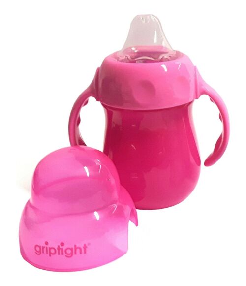 CLEARANCE - Griptight - PINK Handled Sipper Cup 6M+