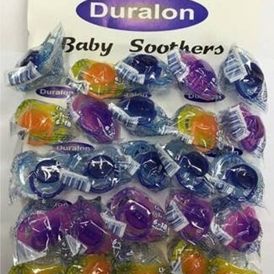 Duralon - Single Cherry Soothers 0-6 months TUB
