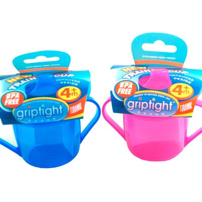 Griptight - Vaso de entrenamiento de 180 ml 4M+