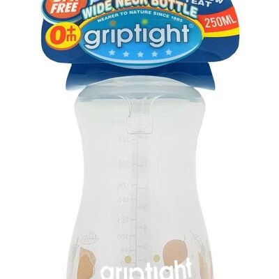 Griptight - Biberon a collo largo da 250 ml