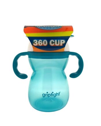 Griptight - Gobelet anti-fuite 360 Baby avec couvercle 1