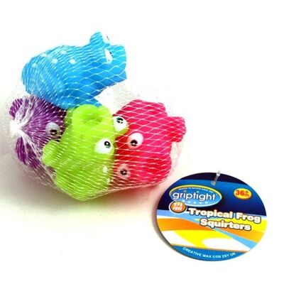 Griptight - 4 jouets gicleurs pour le bain grenouille