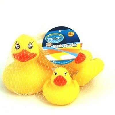 Griptight - 5 Bath Duck Family -1 Large and 4 Small per unit