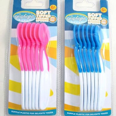 Griptight - 6 pack Soft Tip Feeding Spoons