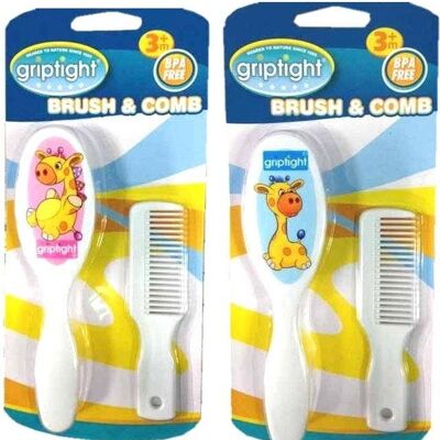 Griptight - Extra Soft Baby Brush and Comb Set