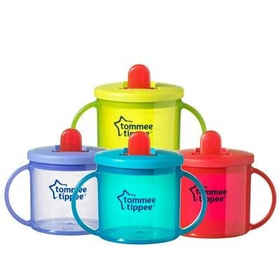 Tommee Tippee - Vaso con tapa abatible (4M+)