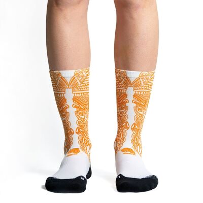 Azteca White Gold cycling socks