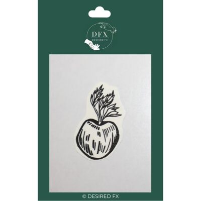 Magical apple temporary tattoo