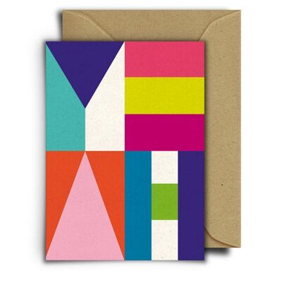 YEAH | Grußkarte mit Umschlag