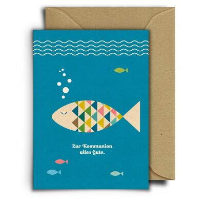Frieda Fisch | Grußkarte mit Umschlag