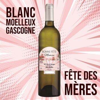 "Fête des mères"- IGP - Côtes de Gascogne Grand manseng blanc moelleux 75cl 1