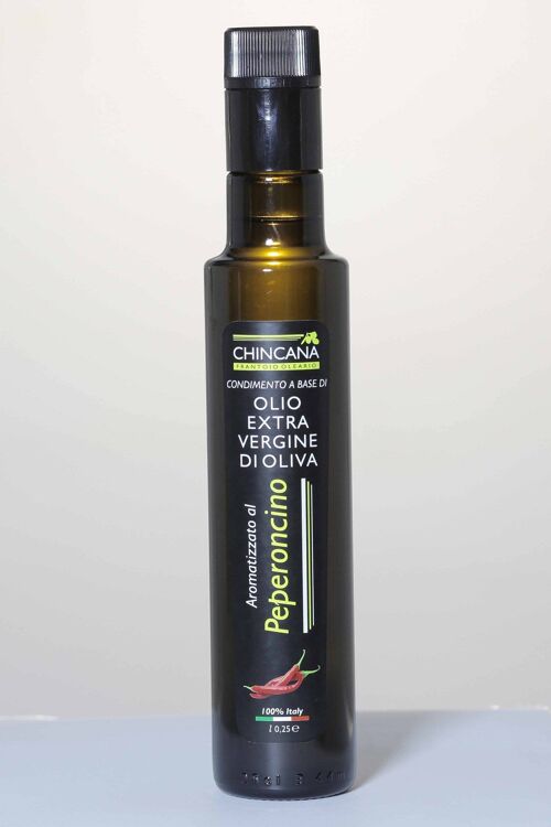 Italian EVO red hot pepper Aromatized EVO Olive Oil 0.5l Gla